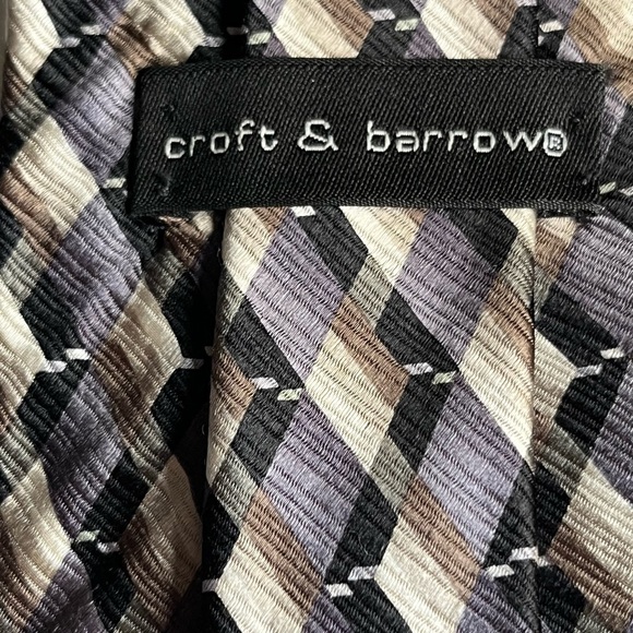croft & barrow silk Tie ✝️ - Picture 9 of 12